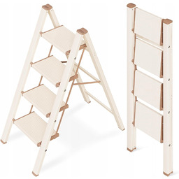 Drabina GameGem 4-stopniowa do 150 kg czarna nowoczesna