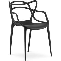 Elior Czarne krzesło minimalistyczne do stołu L3-H41