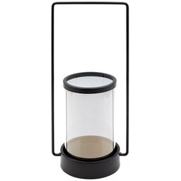 EUROFIRANY Świecznik stojący Wiki 461728 Czarny