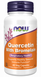 NOW FOODS Quercetin with Bromelain - Kwercetyna +