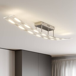 Lampa sufitowa LED Jarda Lindby, możliwość ściemniania, przezroczysty