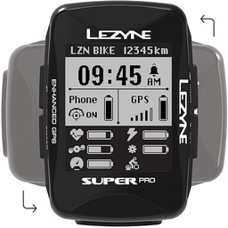 Lezyne Uniseks Super Pro 1-gps-spr-v304 Urządzenie Gps, Czarny,
