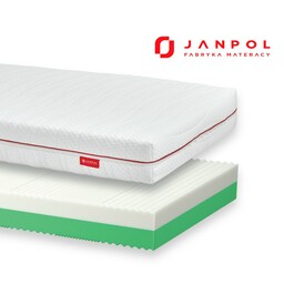 JANPOL PALMA materac piankowy, Rozmiar - 140x190, Pokrowiec