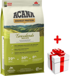 ACANA Grasslands Dog 11,4kg + Smycz pleciona gruba