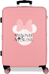 Joumma Disney Minnie Heads Walizka Średnia Różowa 46