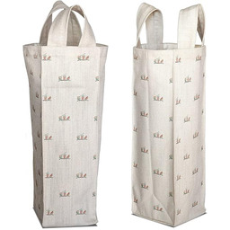 Bonamaison Bawełniana torba na wino z nadrukiem cyfrowym,