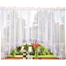 Firana Gotowa Z Gipiurą W Łuk 500x160 Gładkie