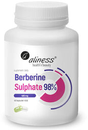 Aliness Berberine Sulphate 98% 400 mg, 60 kapsułek