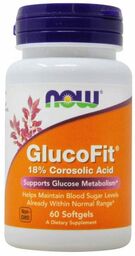 GlucoFit - Liście Banaba Ekstrakt, Now Foods, 60