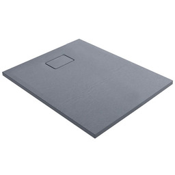 Oltens Bergytan brodzik prostokątny 140x80 cm RockSurface szary