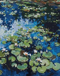 IDEYKA Malowanie według liczb lilii wodnych. Claude Monet