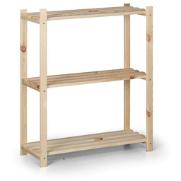 Regał drewniany, 900x750x300 mm, 3 półki