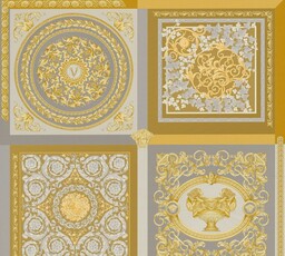 Tapeta Versace złoto-szara V 38704-5