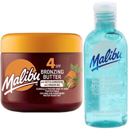 Malibu Przyspieszacz Opalania SPF4 + Żel Po Opalaniu