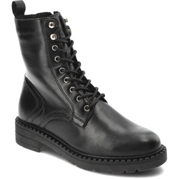 Marco Tozzi Czarne Botki Buty Ocieplane Damskie
