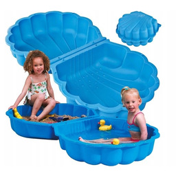 PIASKOWNICA ZAMYKANA DUŻA BASEN XXL 2w1 MUSZELKA
