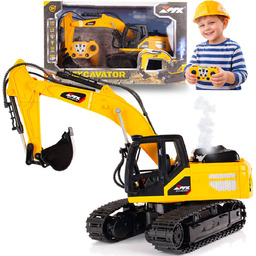 KOPARKA Z PILOTEM ZDALNIE STEROWANA R/C ŁADOWARKA USB