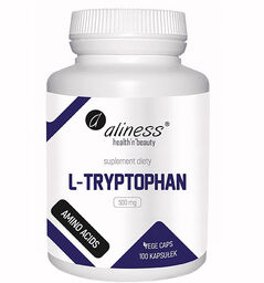 Aliness L-Tryptophan, L-tryptofan 500 mg, 100 kapsułek vege