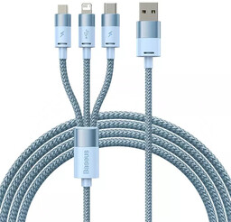 Kabel USB 3w1 Baseus StarSpeed, USB-C + micro