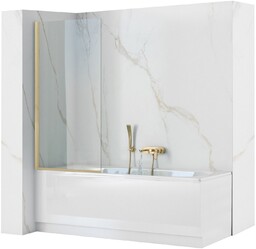 REA-W6600 Elegant Gold Brush Parawan wannowy 700x1400
