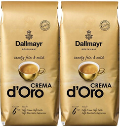 Kawa ziarnista Dallmayr 1kg x2 Crema d''Oro mieszana