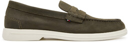Mokasyny Tommy Hilfiger Nubuck P Loafer FM0FM05350 Khaki