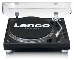 Lenco L-3809BK Manualny Napęd bezpośredni Przedwzmacniacz Czarny Gramofon
