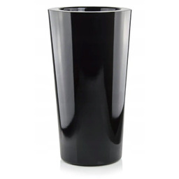 Wysoka Nowoczesna Donica Z Włókna Szklanego Stożek Czarna