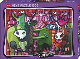 Striped Cows Puzzle 1000 Teile