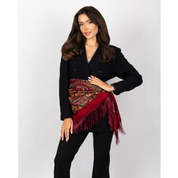 CHUSTA Ludowa Alessio GÓRALSKA Folk KWIATY DUŻA