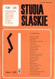 STUDIA ŚLĄSKIE TOM 57