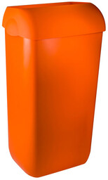 Kosz na śmieci 23 litry Marplast, pomarańczowy plastik