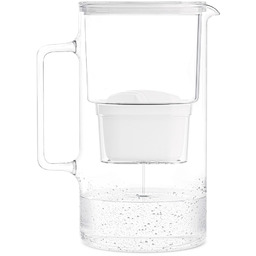 Wessper D2 Borosilicate AquaMax, szklany dzbanek filtrujący, biały,