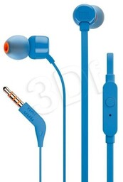 JBL Słuchawki T110 (niebieskie, z mikrofonem)