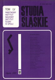 STUDIA ŚLĄSKIE TOM 55