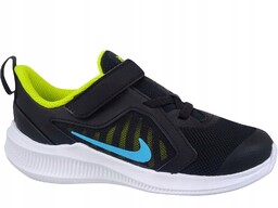 Nike Downshifter Czarne Buty Dziecięce Gumka Rzep