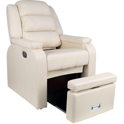 FOTEL SPA DO PEDICURE HILTON KREMOWY