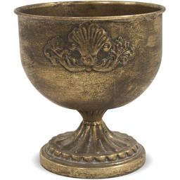 Donica osłonka doniczka wazon metalowy złoty 18x16,5x16,5 121884