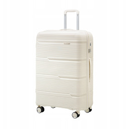 Walizka Duża Podróżna Twarda Polipropylen Puccini Biała PP023A-0