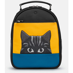 Skórzany plecaczek damski Ciekawski Kot Yoshi YB258