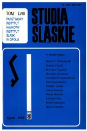 STUDIA ŚLĄSKIE TOM 58