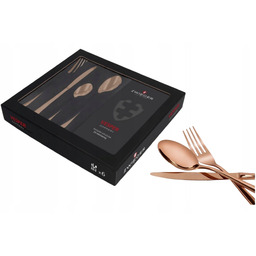 Zestaw sztućców Zwieger Vesper Coppery 24el.Stal polerowana Szlif
