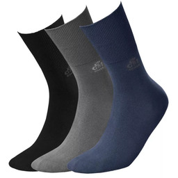DEOMED 3PACK Skarpety zdrowotne COTTON, bezuciskowe z jonami