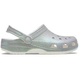 Klapki Crocs Classic Iridescent Glitter Clog 211005 Srebrny
