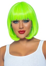 Leg Avenue Short Bob Wig 30cm Neon Green