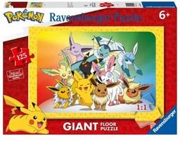 RAVENSBURGER Puzzle Giant Pokemon (125 elementów)