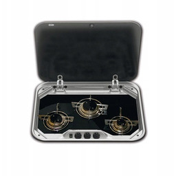 Kuchenka trzypalnikowa szklana pokrywa i powierzchnia PI8023GL Dometic