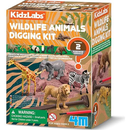 4M KidzLabs zestaw do wykopania dzikich zwierząt, 2