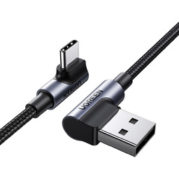 Kabel kątowy USB-C USB 2.0 480Mb czarny