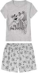 Piżama dziewczęca bawełniana z postaciami z bajek (t-shirt